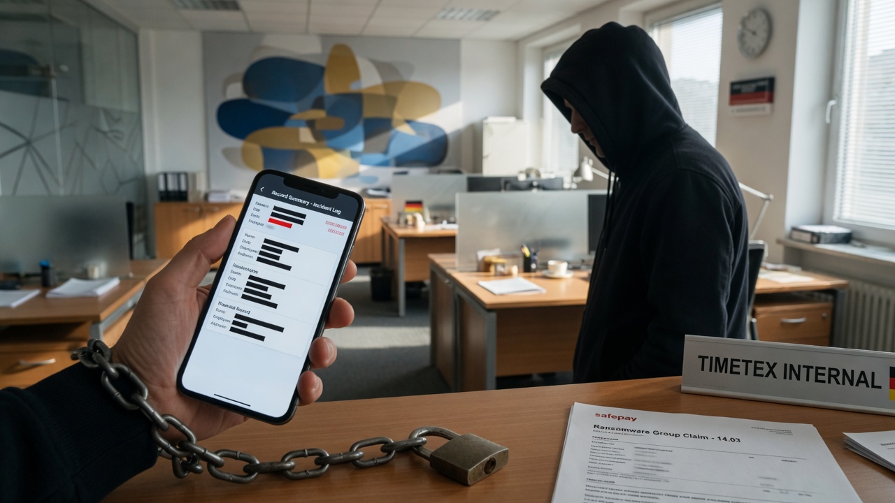 timetex.de Listed by safepay Ransomware Group